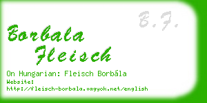 borbala fleisch business card